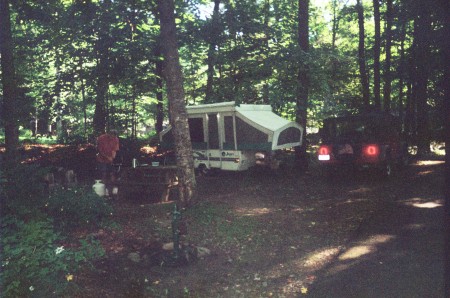 Our Campsite in the Catskills