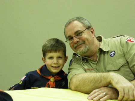 Chase's first Blue & Gold Banquet - 2010