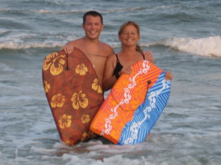 Brandon & I wake boarding S.C.