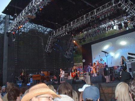 Onstage with the Allman Brothers