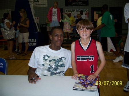 Robert with Rajon Rondo