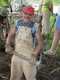 Jeff ditch digging at Camp Canaan