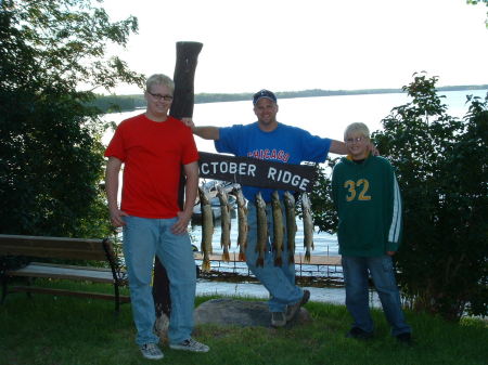 My two boys on our fishing trip.