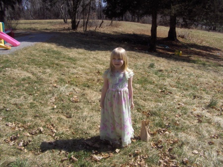 Jessica in her Easter dress March 2008