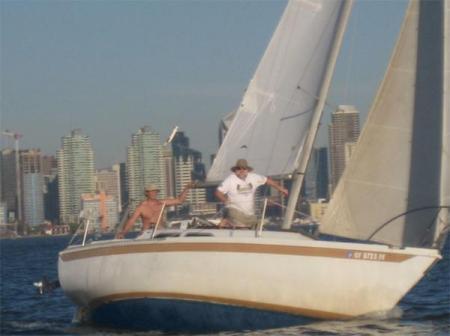 Pops and I in San Diego Bay!