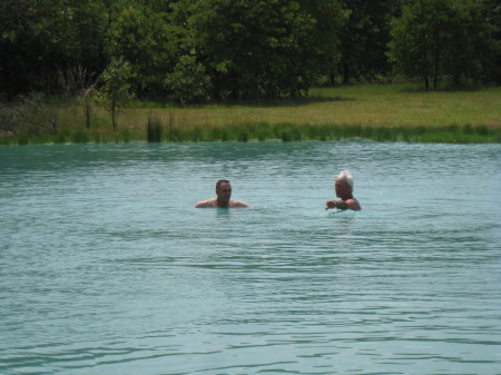 In the pond