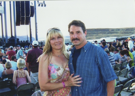 Friend Jim and I still at the Gorge. July 2008