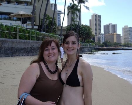 My Daugther Ashley (on the Right) in Hawaii