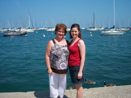 Jennifer and me at Lake Michigan