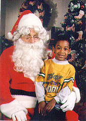 Son Ronald and Santa