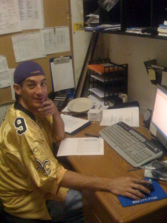 me at work when the saints play