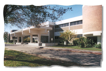 front of Sharpstown Senior High School