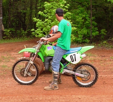 robbi on lil rob's bike