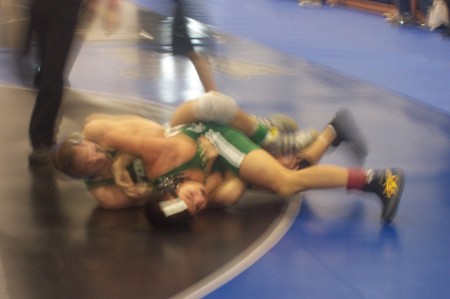 Derek making the pin to go to state