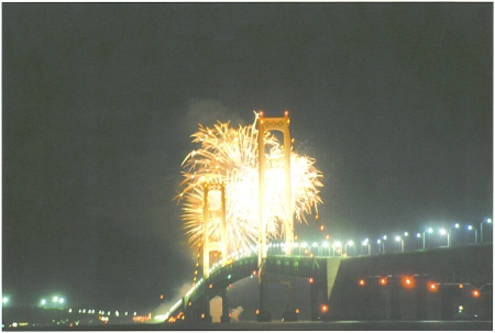 50TH ANNIVERSARY OF MACKINAC BRIDGE