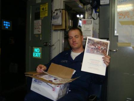 Zack on the USS THEODORE ROOSEVELT CVN-71