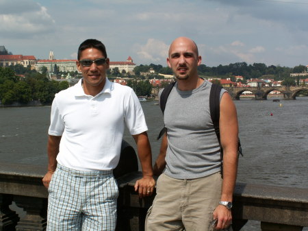 My partner Ron and I in Prague - 2006