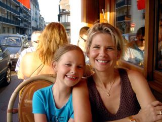 Dzintra and daughter Samantha in Deauville, FR