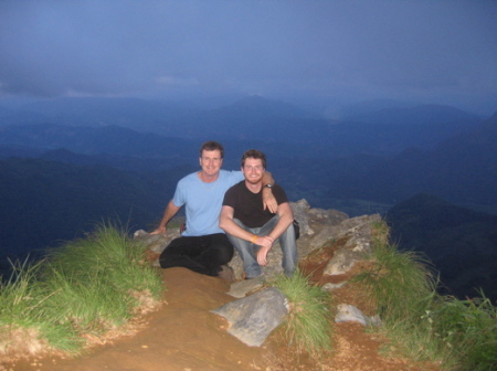 Larry and Evan November 2006- overlooking Laos