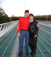 John and I on Redding's Sundial Bridge