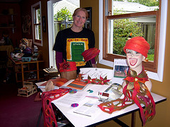 Dawn in her studio