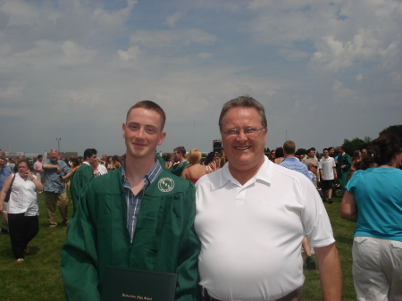 Rick and son Rob at graduation