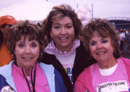 Race For the Cure with Mom & Kathy