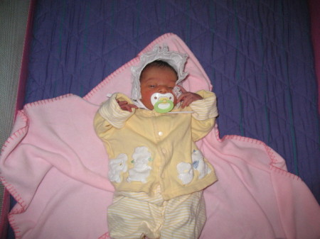 My Granddaughter Mya, 3 days old.