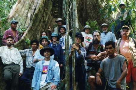 Under huge tree, Peru Rainforest