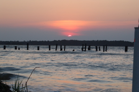 Sunset in Edisto Beach SC