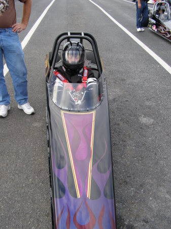 Brody in his dragster