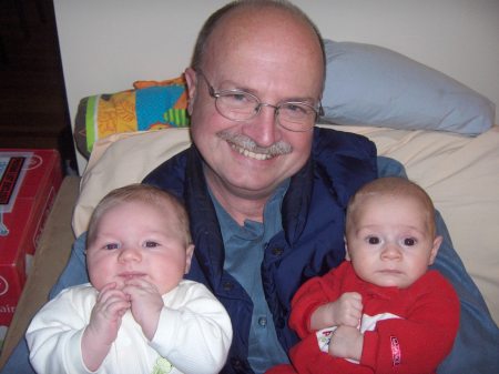 Peter with Grandson's, Blaise and Ronan