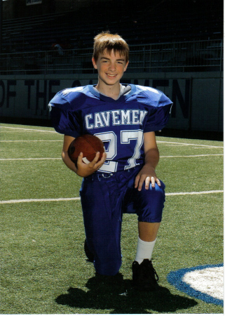 Timothy 9th grade football pic
