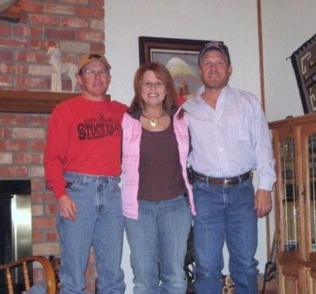 Fred (brother), Cindy (sister), and Ron