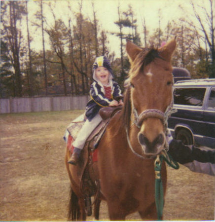 bubba's first horse ride