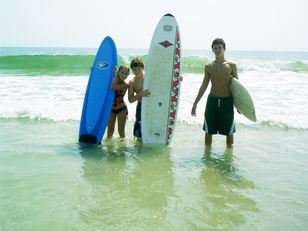 kids favorite summer activity....surfing!