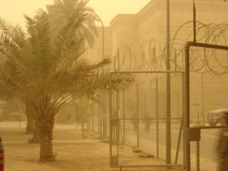 Typical dust storm in Iraq