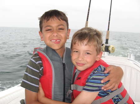 Boys at sea