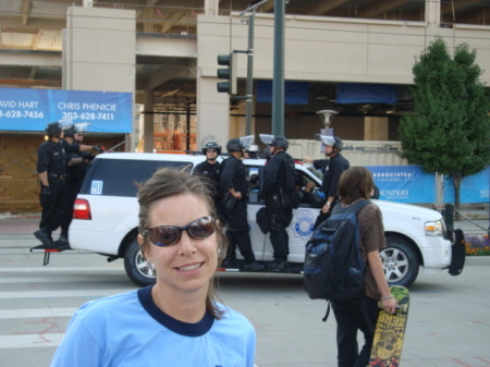 SWAT and me at the DNC in Denver