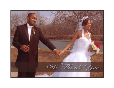 wedding thank you card