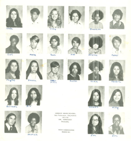 Lucy (Lucia) Hernandez (Almanza)'s album, HORACE MANN JR. HIGH SCHOOL...CLASS OF 1972