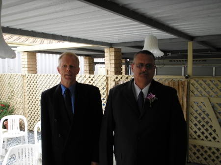 John and his brother(Jeff) at Jeff's wedding.