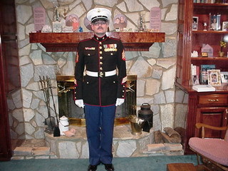 usmc fireplace half size