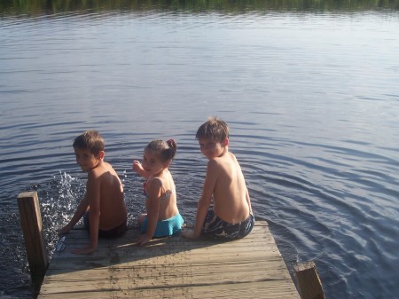 John, Stephen and Caitlyn at our summer camp.