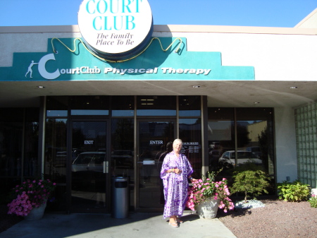 PATTI WITH HER 2008 CADDIE AT TI-CITY COURT !