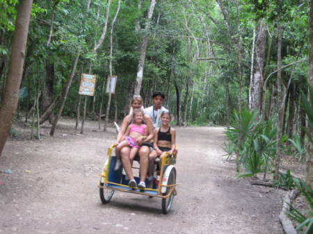 Mom and 2 on bike ride