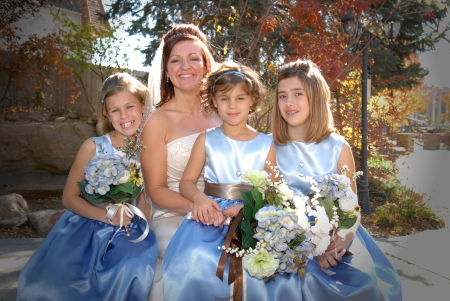Wedding Photo with my girls.