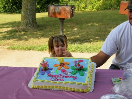 Our grandaughter Cloee Birthday Sept 2008
