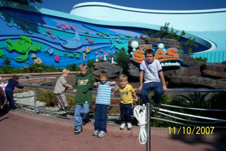 My boys & Cherrie's boys in Disney