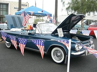 1964 Chevy Corvair at a car show